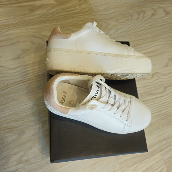 ASH platform sneakers, white color and beige...use twice, looks like new size 37 - Picture 5 of 5